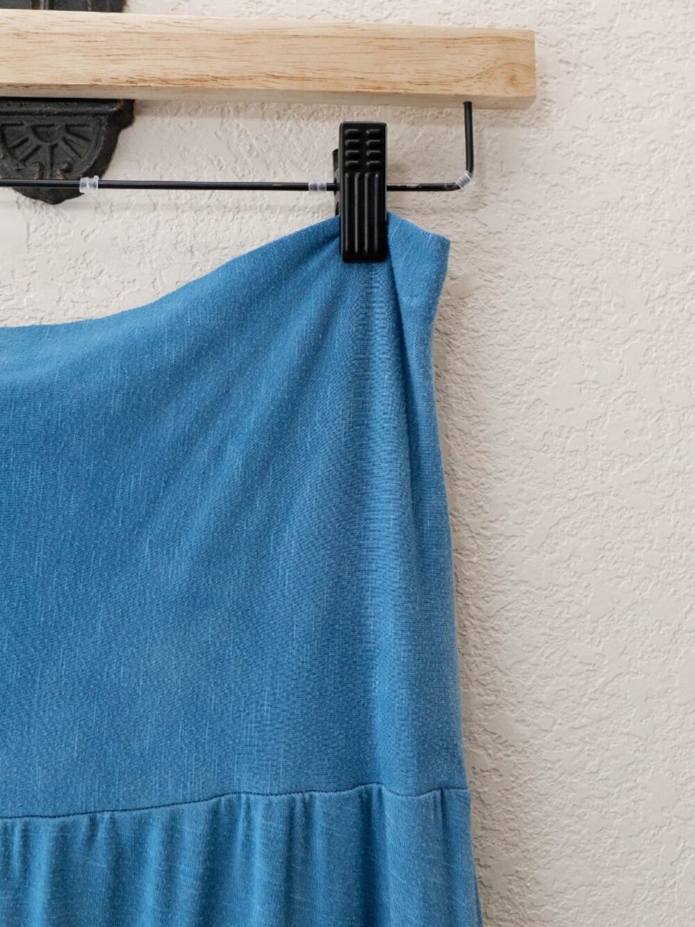 Lucky Brand Tie Dye Maxi Dress M L Blue White Strapless Convertible Skirt Boho - Picture 5 of 13